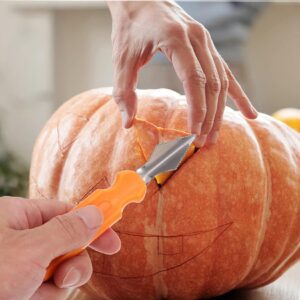 Pumpkin Carving Kit, Halloween Decorations Stainless Steel Pumpkin Carving Tools, Pumpkin Carving Kit for Adults, Carver Tool with Carrying Bag, Family DIY Carving Pumpkins Gift (17PCS)