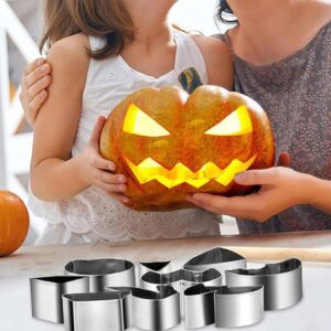 Pumpkin Carving Kit, Halloween Decorations Stainless Steel Pumpkin Carving Tools, Pumpkin Carving Kit for Adults, Carver Tool with Carrying Bag, Family DIY Carving Pumpkins Gift (17PCS)