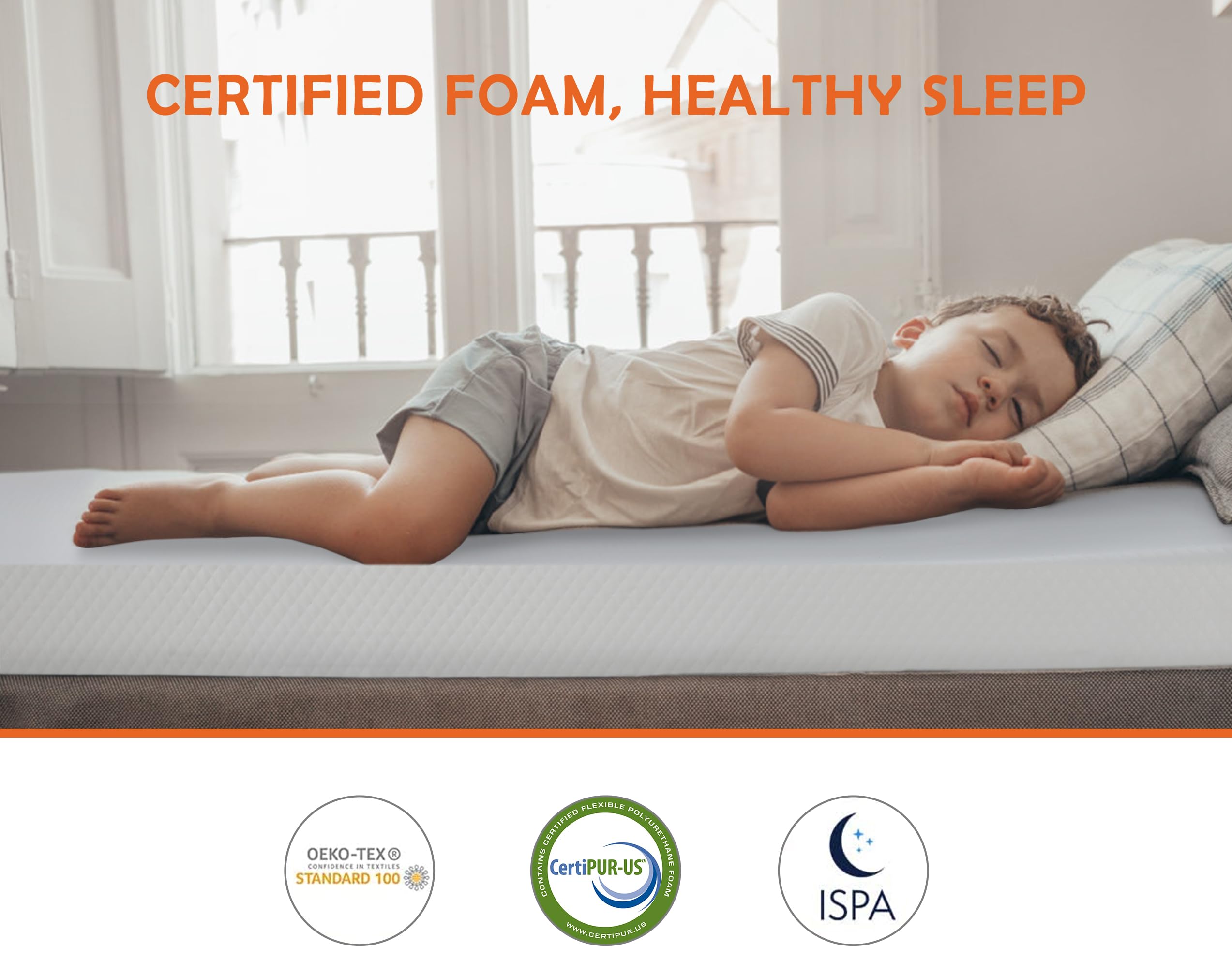 Capacmkseh 6 inch Twin XL Size Mattress, Memory Foam Mattress for Pressure Relief, Medium Firm Mattress Zoned Pressure Relief Pad Mattresses, Bed in a Box, CertiPUR-US Certified Fiberglass Free