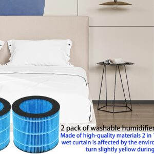 HOMFILBIT MIRO PRO Humidifier Wicking Filters for Afloia MIRO PRO, Kilo PRO Air Purifier Humidifier 2 in 1, 2 Pack