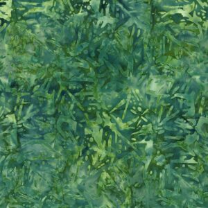 wilmington batiks mystic vineyard banana leaf, fabric by the yard (green)