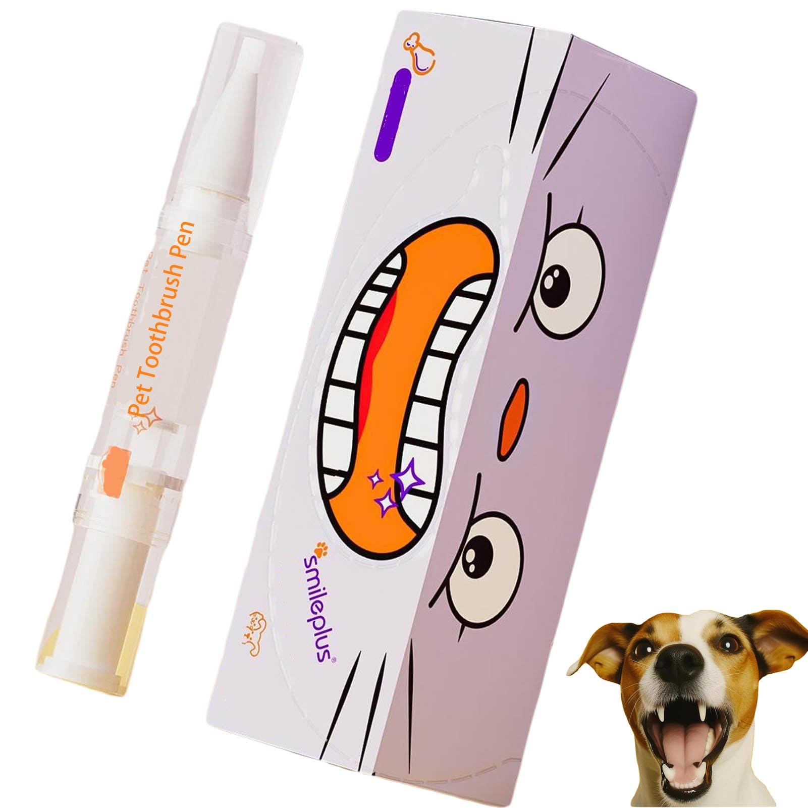 LULAFAYA Pets Toothbrush Pen, Pet Oral Repair Gel for Dogs Cats Teeth Cleaning Pen, Natural Plant Substance Tartar Remover for Whitening & Repairing Pets' Teeth