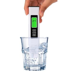 tds meter digital water tester, 3 in 1 tds, ec & temperature meter, accurate ppm meter, digital water testing kits for drinking water quality, hot tubs, pool, aquarium,hydroponics,wine brewing