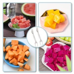 2PCS 2-In-1 Watermelon Slicer Cutter Tool,Stainless Steel Fruit Cutter,Fruit Tool,Fruit Forks Slicer,Dual Head Fruit Forks Slicer Knife For Home Kitchen Gadget