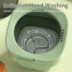 Portable Mini Washing Machine Travel Small Washer Capacity 15L/3.96GAL Wash And Drain Cycle Combo Foldable Clothes Washer(15L/3.96GAL)