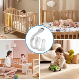 Baby Monitor Mount, 1/4 Threaded Holes Universal Baby Monitor Wall Mount, Flexible Clip Clamp Mount/Long Gooseneck Arm Baby Monitor Stand, No Tools Versatile Twist Holder (Clip Mount)