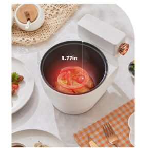 Funny Rice Cooker 6 Cup Non-Stick Multi Cooker Toilet-Shaped Electric Cooking Pot For Stir Fry, Steak, Noodles, Soup Portable Hot Pot For Dorm, Office, Travel