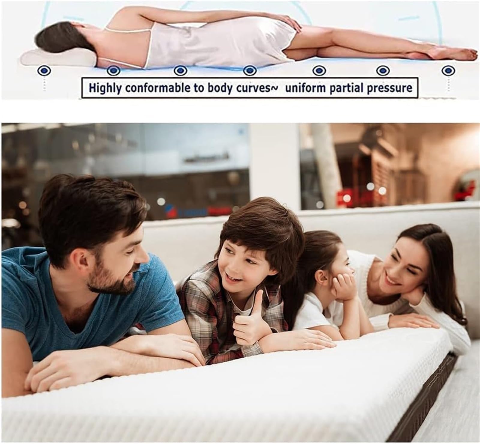 Natural Latex Topper,Organic Latex Mattress Topper Natural Latex Topper Firm -2/3/4 Inch - Twin Size - Durable and Not Easy to Collapse,Memory Foam Mattress Topper,Natural Latex Mattress(4in,80x190cm(