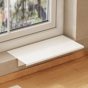 window sill extender plate, 15.8inch carbon steel storage shelf, window sill extender for plants, countertop extension board with magnetic base for kitchen organization storage (40x25cm/15.8x9.8in)