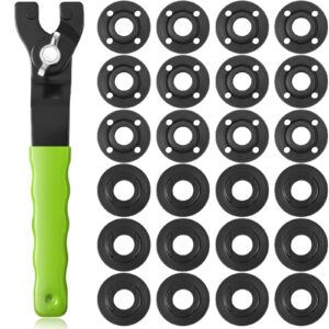 hicarer 25 pcs angle grinder nut angle grinder wrench kit 5/8"-11 flange metal lock nut wrench compatible with dewalt makita bosch hitachi metabo