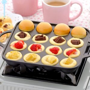 Japanese Grill Pan Takoyaki & Pancake Cooking Plate Nonstick [ Made in Korea ] 16 holes