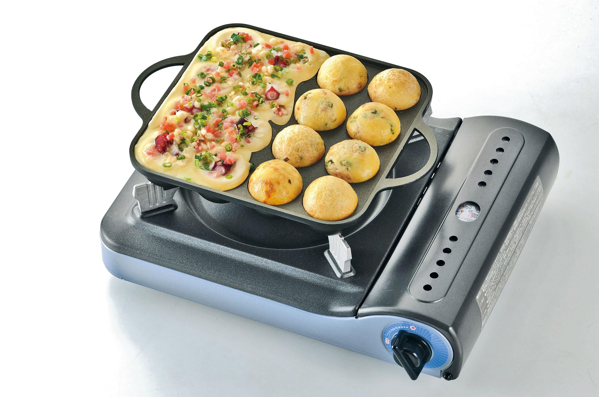 Japanese Grill Pan Takoyaki & Pancake Cooking Plate Nonstick [ Made in Korea ] 16 holes