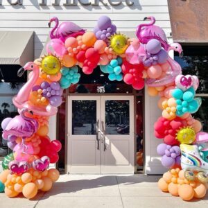 NISOCY Pastel Purple Balloons Arch Garland Kit, 102PCS 18In 12In 10In 5In Light Purple Lilac Lavender Balloons Different Sizes for Birthday Graduation Mermaid Theme Party Decorations