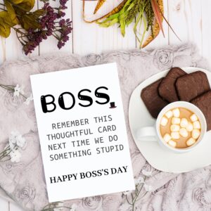 COLINHELIN Happy Boss's Day Card for Men Women, Funny Boss's Day Card for Boss Manager, Humor Bosses Day Card Gifts for Him Her, Card For Boss Boss Lady, Boss Gift For Boss Manager Leader