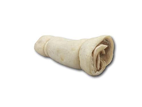 Top Dog Chews – 6” Variety 3 Pack, 1 Roasted Buffalo Beef Cheek Roll, 1 with Bully Dust Sprinkles, and 1 Chicken Wrapped.