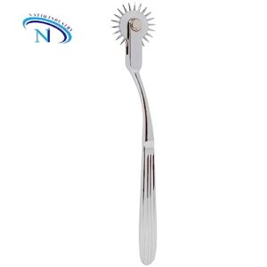 Natiqind Wartenberg Neuro Pinwheel Stainless Steel Pin Wheel.1 Round, Head Silver Skin Sensation Strong Pinwheel Diagnostic Instruments (50)