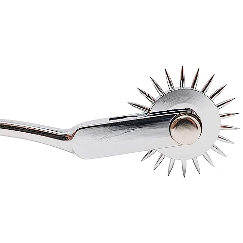 Natiqind Wartenberg Neuro Pinwheel Stainless Steel Pin Wheel.1 Round, Head Silver Skin Sensation Strong Pinwheel Diagnostic Instruments (50)