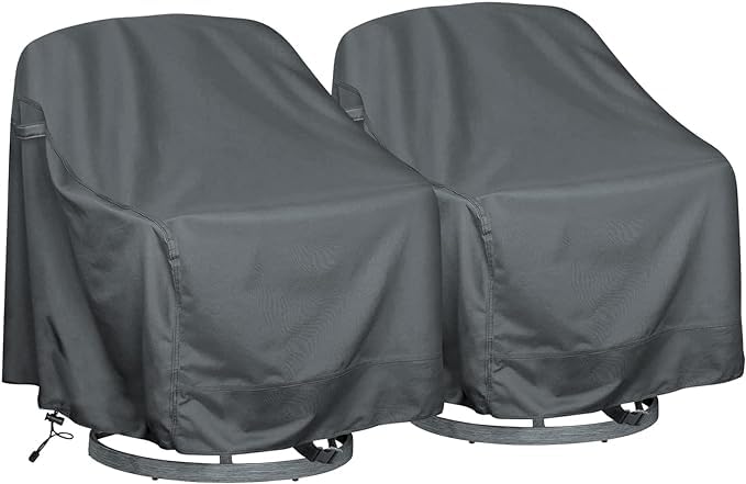 Outdoor Swivel Lounge Chair Cover 4 Pack,Waterproof Heavy Duty Outdoor Chair Covers, (33" W X 35" D X 38.5" H) Patio Furniture Cover for Swivel Patio Lounge Chair