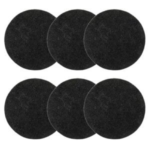 6 pack charcoal filters for kitchen compost bin, compost filters for countertop bin pail replacement, activated charcoal home bucket refill sets, round 6.7 inch