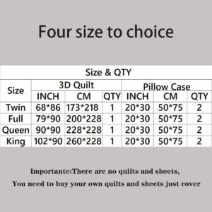 XYRXARIC 3PCS Cinnamoroll Bedding Set Comforter Duvet Cover Set Twin Full Queen King Size Quilt Cover for Kids Teens Bedroom Decoration（Twin）