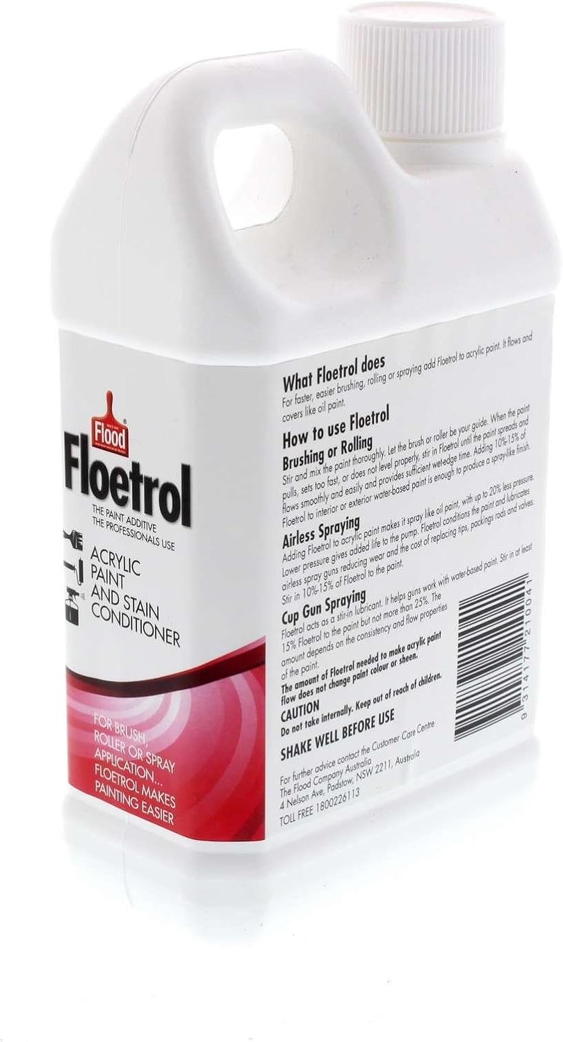 Flood Floetrol Acrylic Paint Additive and Stain Conditioner | Keeps Paint Flowing | Made in Australia (16.91 Fl Oz (500 ml))