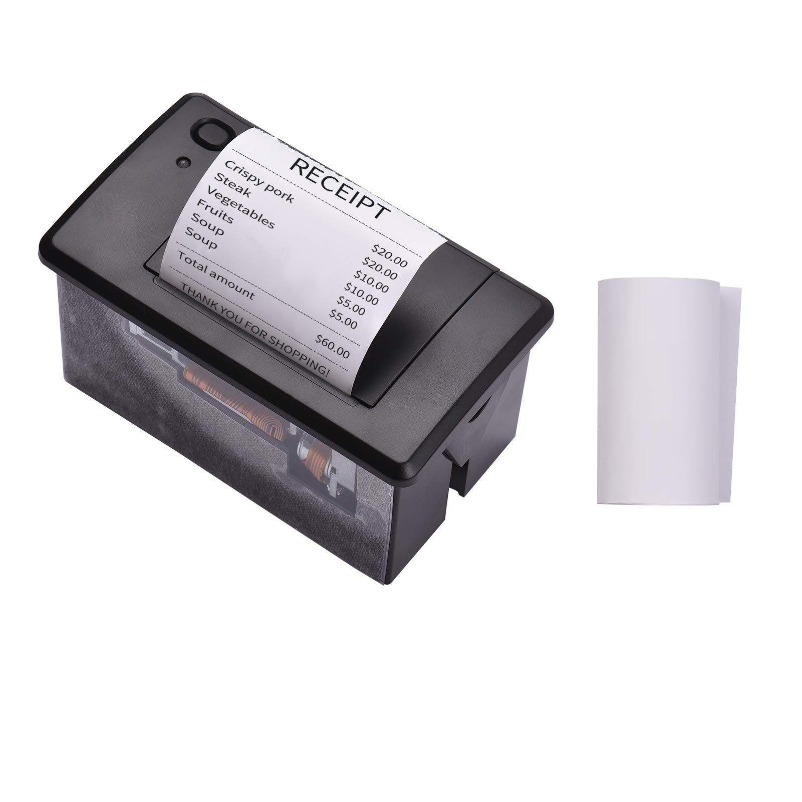 HUIOP Embedded Thermal Receipt Printer 58MM Mini Printing Module Low Noise with USB/RS232/TTL Serial Port Support ESC/POS Commands for Weighing Apparatus Cash Register,Thermal Receipt Printer