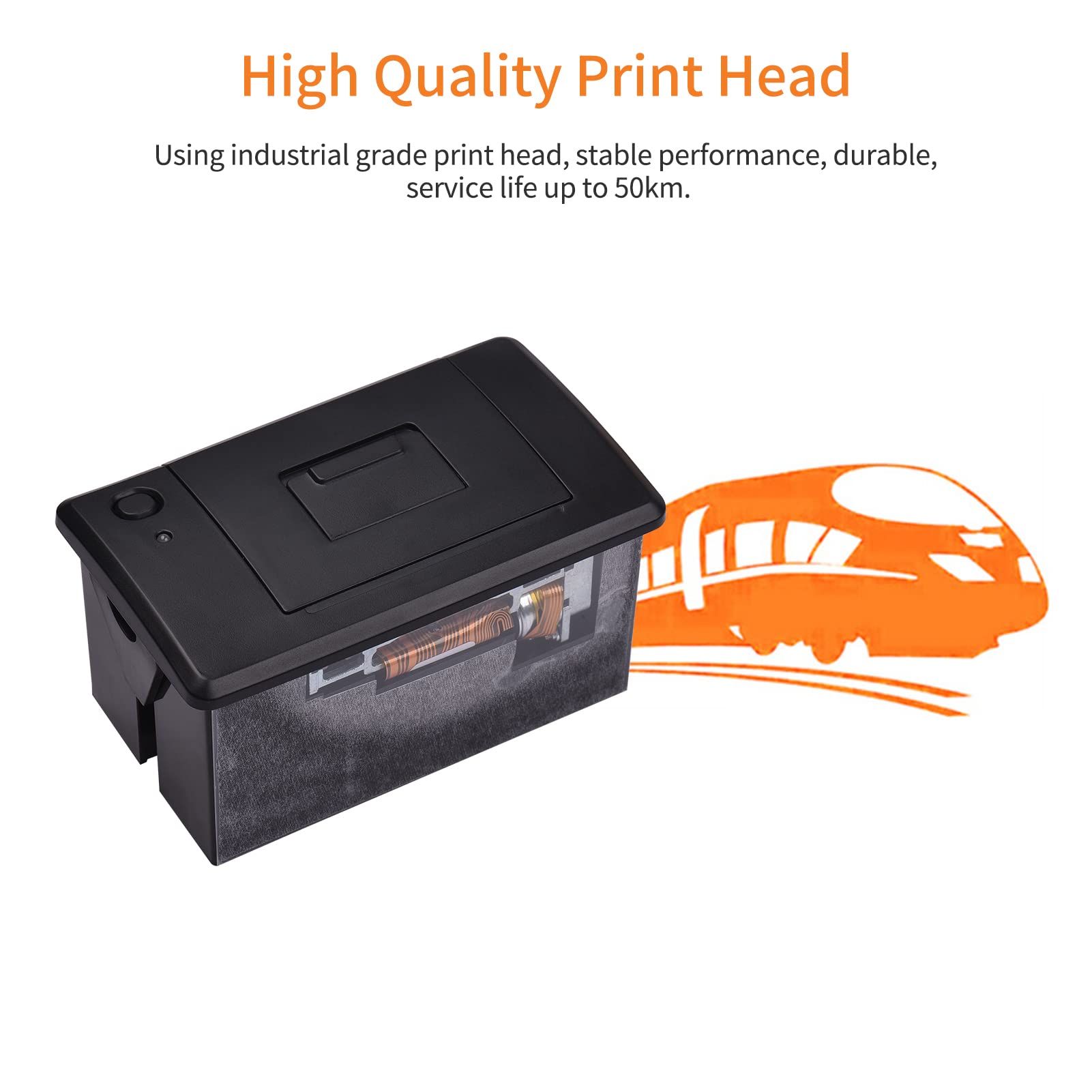 HUIOP Embedded Thermal Receipt Printer 58MM Mini Printing Module Low Noise with USB/RS232/TTL Serial Port Support ESC/POS Commands for Weighing Apparatus Cash Register,Thermal Receipt Printer