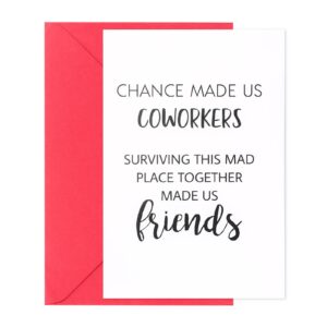 boss day gifts, boss day card - chance made us coworkers, employee appreciation gifts, bosses day gifts for her, boss day gifts for him, national boss day gifts, coworker appreciation gifts