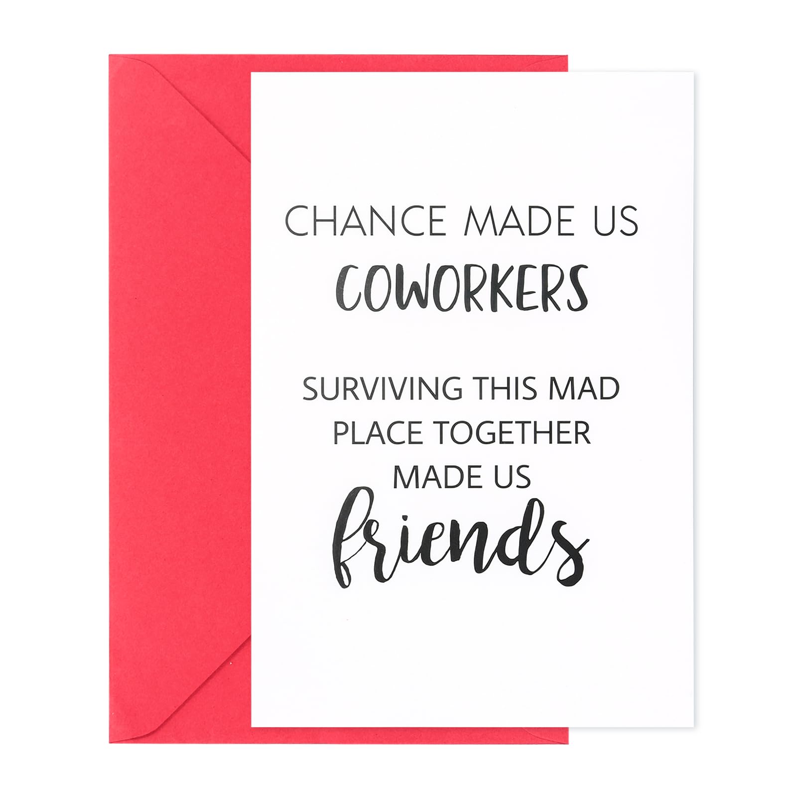 Boss Day Gifts, Boss Day Card - Chance Made Us Coworkers, Employee Appreciation Gifts, Bosses Day Gifts For Her, Boss Day Gifts For Him, National Boss Day Gifts, Coworker Appreciation Gifts