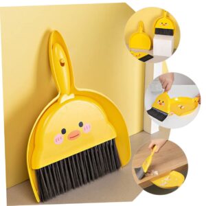 Ipetboom 8 Sets Mini Broom Set Desktop Cleaning Broom Small Dustpan Practical Cleaning Broom Pet Cleaning Brush Mini Garbage Container Mini Desktop Broom Tabletop Dust Pan Desk Dust Pan