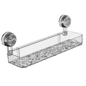 Suction Cup Holder Rack - Versatile Bathroom and Kitchen Storage | Removable Suction Cup Shelf, Organizer for Shower, Sink, Wall Mounted Space Saver, No Drilling Bathroom Shower Organizer Holder