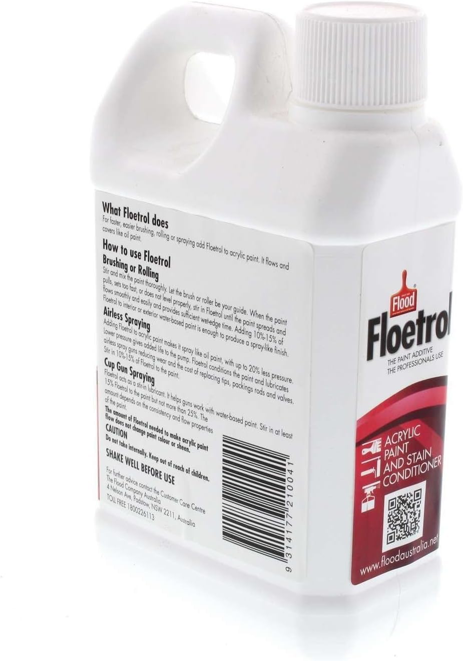 Flood Floetrol Acrylic Paint Additive and Stain Conditioner | Keeps Paint Flowing | Made in Australia (16.91 Fl Oz (500 ml))