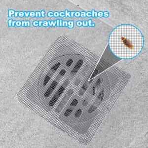 120 Pcs 4" X 4" Disposable Shower Drain Hair Catcher, Bathroom Drain Hair Catcher,Drain Mesh Cover, Drain Mesh Strainer. Suitable for bathrooms, Laundry Rooms, bathtubs, Kitchens, Sinks