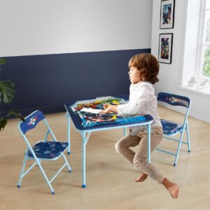 Idea Nuova Marvel Avengers 3 Piece Children's Activity Square Table and 2 Folding Chairs Set, Ages 3+