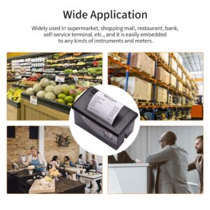 HUIOP Embedded Thermal Receipt Printer 58MM Mini Printing Module Low Noise with USB/RS232/TTL Serial Port Support ESC/POS Commands for Weighing Apparatus Cash Register,Thermal Receipt Printer