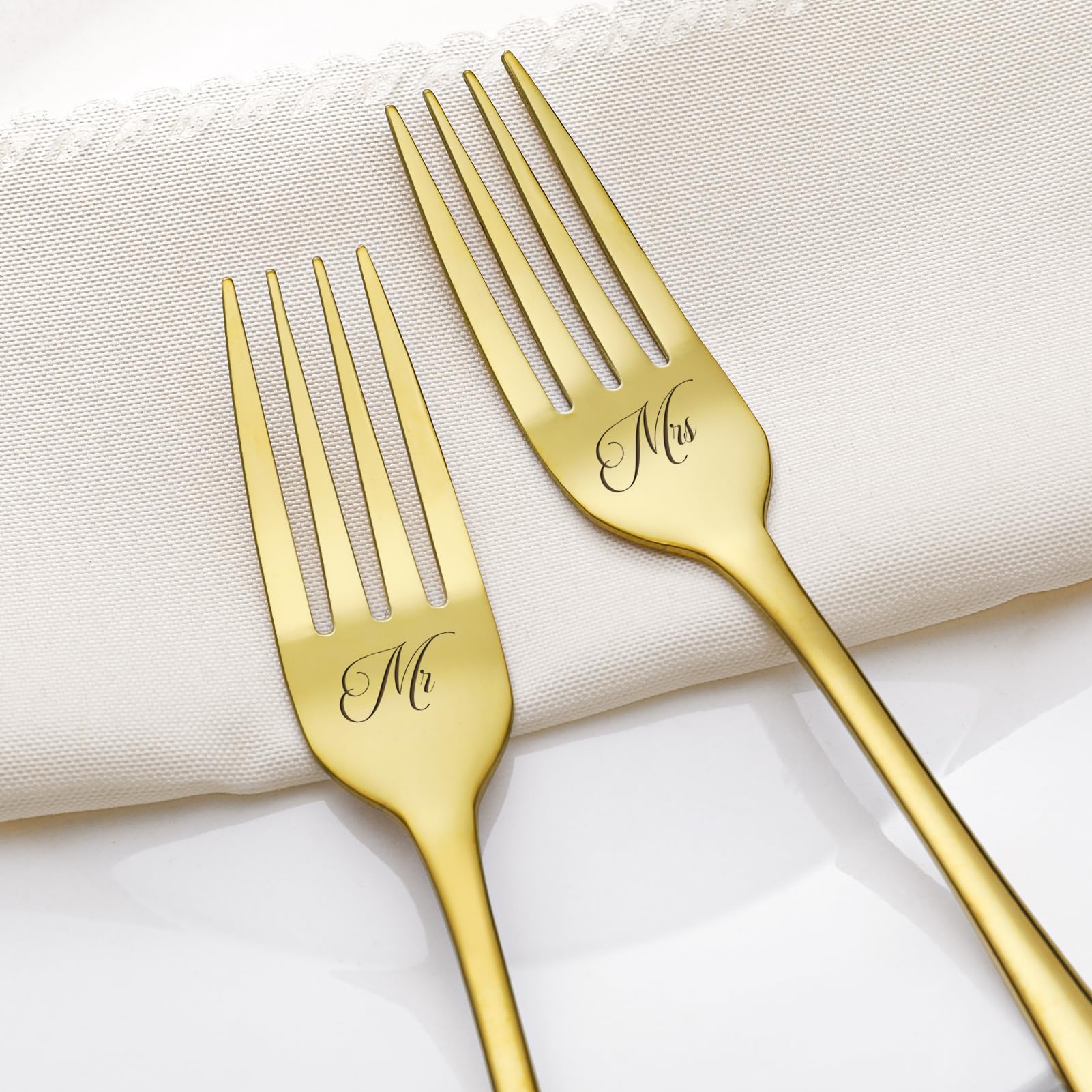 Zhamate Custom Cake Cutting Set for Wedding, Personalized Cake Knife and Server Set, Stainless Steel Personalized Cake Cutter Set for Wedding, Anniversary, Birthday Gift(Gold)