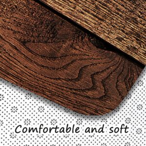 kksme Large Area Rug Carpet Floor Washable Mats Rugs 5'x6' for Living Room Bedroom Home Decor 3D Wood Floor