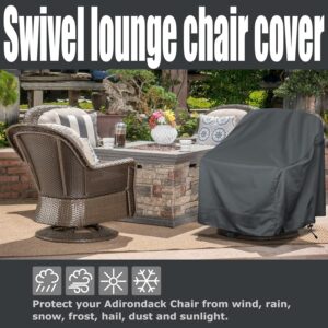 Outdoor Swivel Lounge Chair Cover 4 Pack,Waterproof Heavy Duty Outdoor Chair Covers, (33" W X 35" D X 38.5" H) Patio Furniture Cover for Swivel Patio Lounge Chair