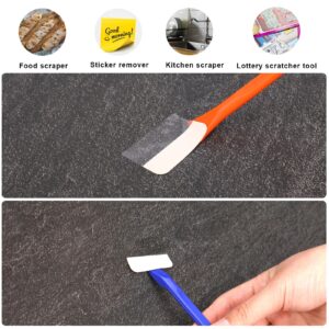 9 Pieces Plastic Scraper Tool, Carbon Fiber Plastic Scraper for Tight Spaces Non-scratch Dish Scraper Cleaning Tool Multipurpose Pen-Shaped Label Scraper for Remove Stickers Labels Paint Oil Stains