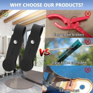 Towel Clips, Shower Magnetic Towel Clip, Hand Towel Hook for Bathroom Beach Towel Clip, Removable and Reusable, Gifts for Men Women