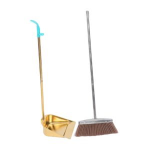 amosfun 1 set dustpan set dustpan and broom office broom home supplies broom and dustpan convenient dustpan kit dustpan with broom dustpan for office household broom kit broom dustpan