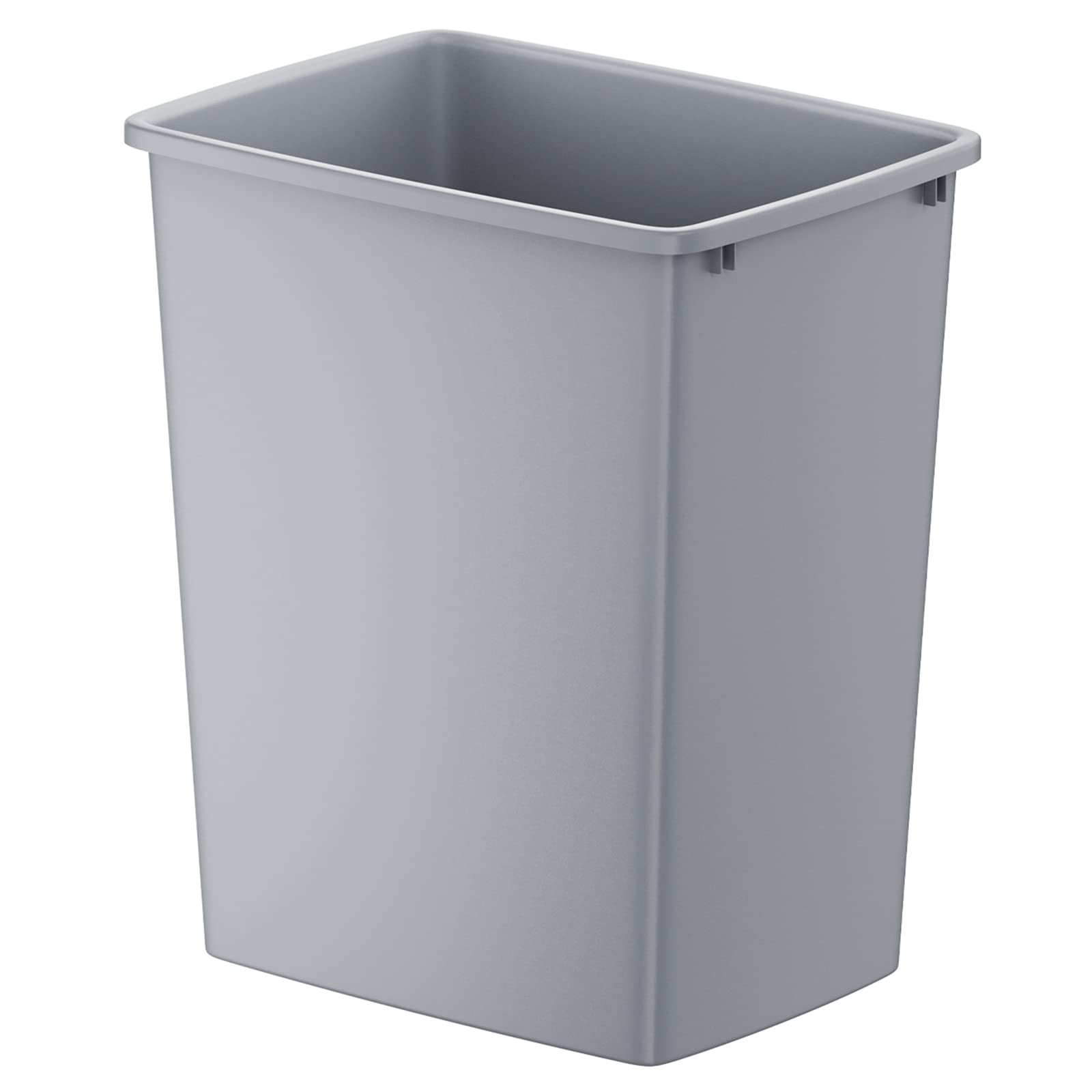 LOVMOR 35QT Kitchen Trash Can, Sturdy and Lightweight Slim Trash Can, Trash Cans for Kitchen, Workspace, Bathroom, Office, 1 Pack, Gray