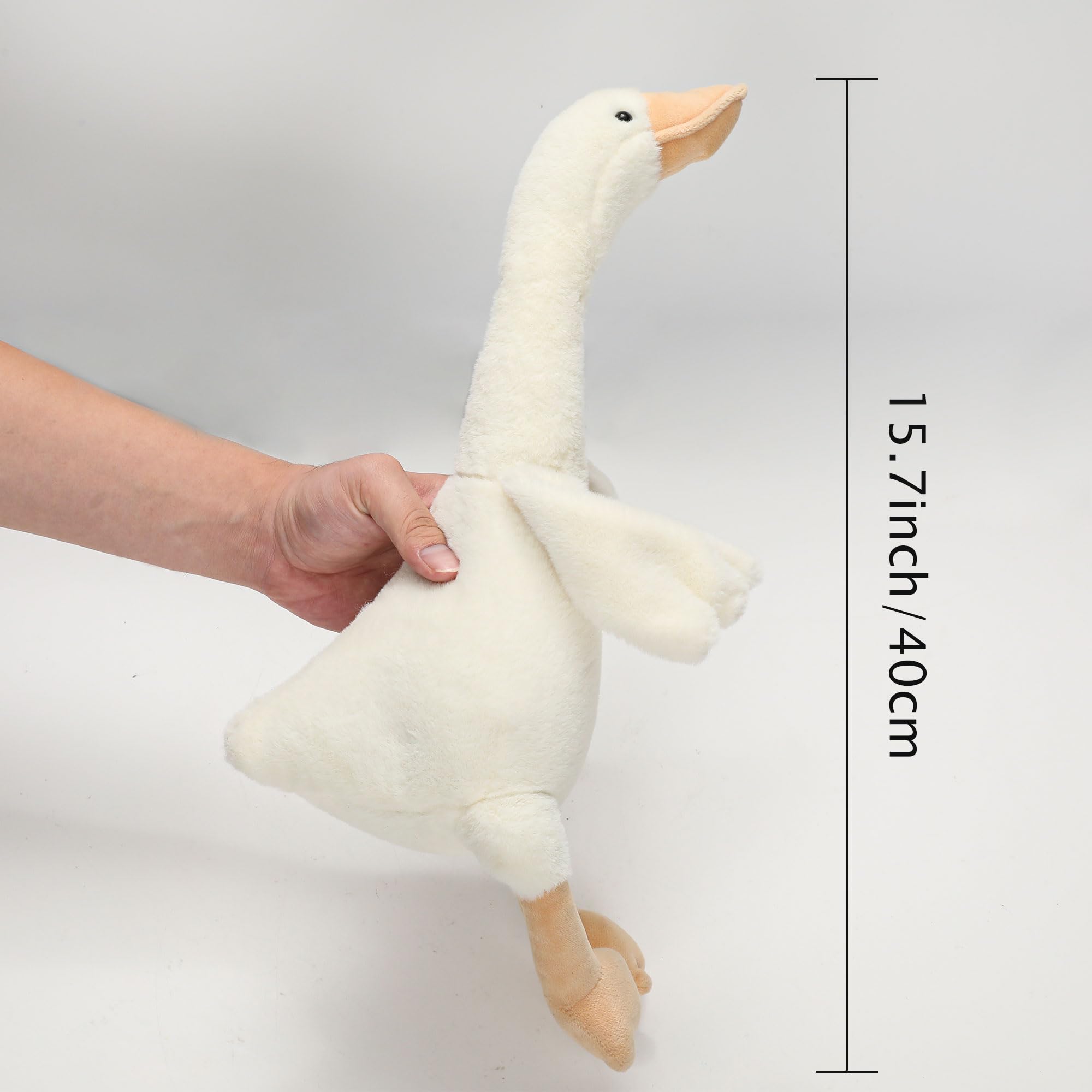 Goose Stuffed Animal 15.7 Inch, Soft Duck Plush Toys, Cute Swan Hugging Pillow for Boys, Girls and Kids Party Favors for Adults and Children to Cuddling, Sleeping and Room Decoration