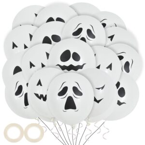 beishida 60pcs halloween balloons 12 inches latex balloons black white halloween pumpkin ghost balloons horror scary balloon halloween party decoration supplies for boys girls men women