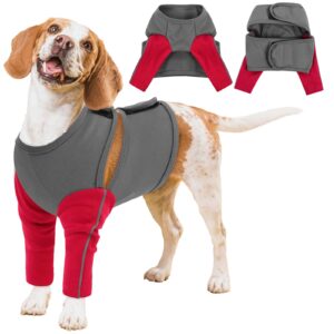 ASENKU Professional Recovery Suit for Dogs, Soft Breathable Front Legs Recovery Sleeve to Stop Licking, Female & Male Dog Leg & Elbow Protector for Wounds, Adjustable Dog Cone E-Collar Alternative