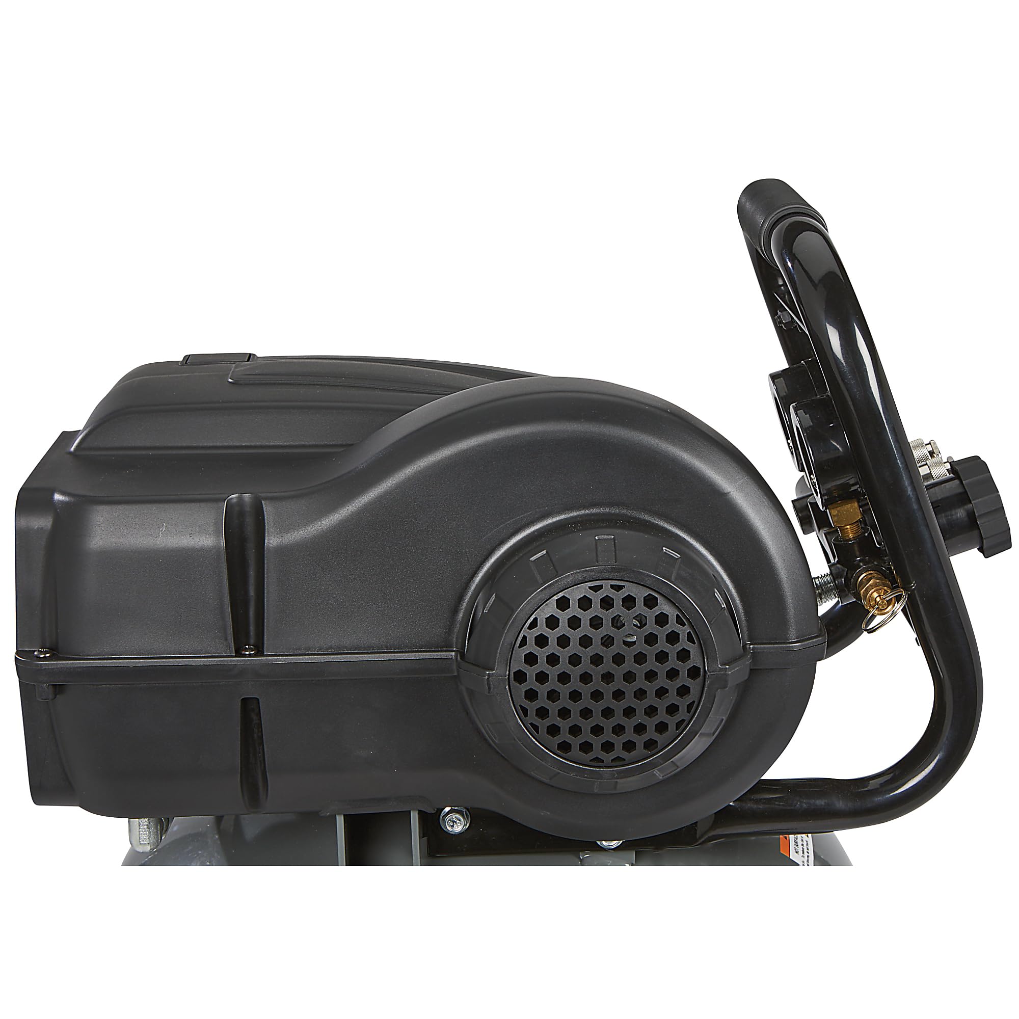 Klutch Portable Air Compressor, Workshop Air Compressor With Oil-Less Pump, 2 HP Motor, Thermal Overload Protection, Rubber Foot Stabilizers, 20 Gallon Garage Air Compressor