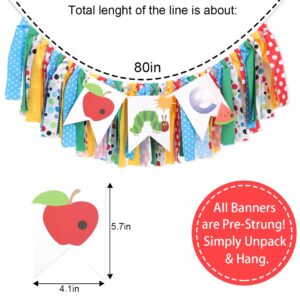 Caterpillar High Chair Banner,Very Hungry Caterpillar 1st Birthday High Chair Banner,Caterpillar Highchair Banner Photo Backdrop,Fruit Boy Girl First Birthday,Baby 1st Birthday Party Decorations