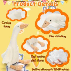 Goose Stuffed Animal 15.7 Inch, Soft Duck Plush Toys, Cute Swan Hugging Pillow for Boys, Girls and Kids Party Favors for Adults and Children to Cuddling, Sleeping and Room Decoration