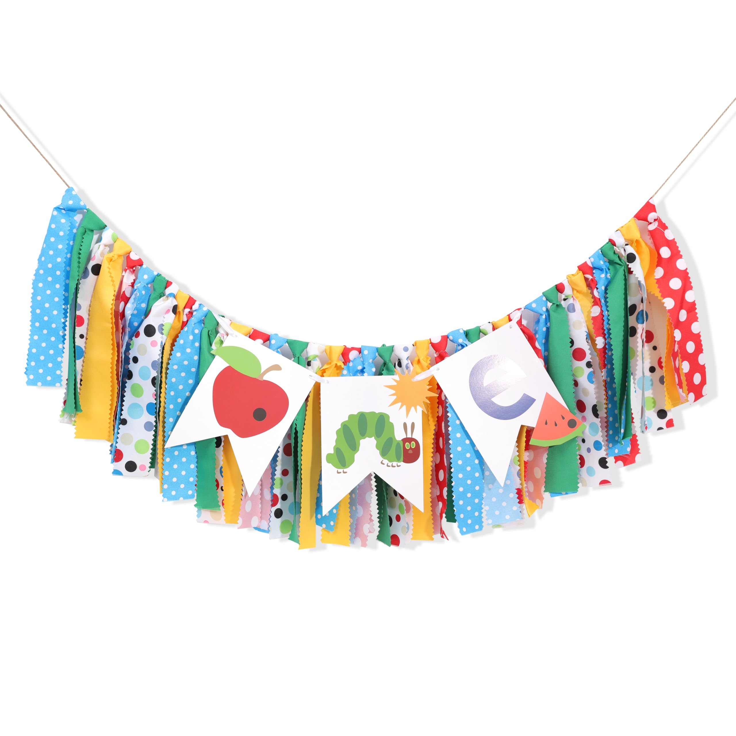 Caterpillar High Chair Banner,Very Hungry Caterpillar 1st Birthday High Chair Banner,Caterpillar Highchair Banner Photo Backdrop,Fruit Boy Girl First Birthday,Baby 1st Birthday Party Decorations