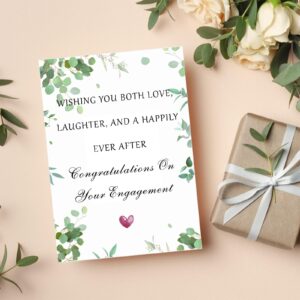 Engagement Gifts for Couples Engagement Card for Couples Newly Engaged Gift for Women Men Bride to Be Bachelorette Bridal Shower Card for Her Congratulations on Your Engagement Party Gifts for Couples